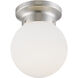 LED Flushmount LED 6 inch Brushed Nickel Flushmount Ceiling Light