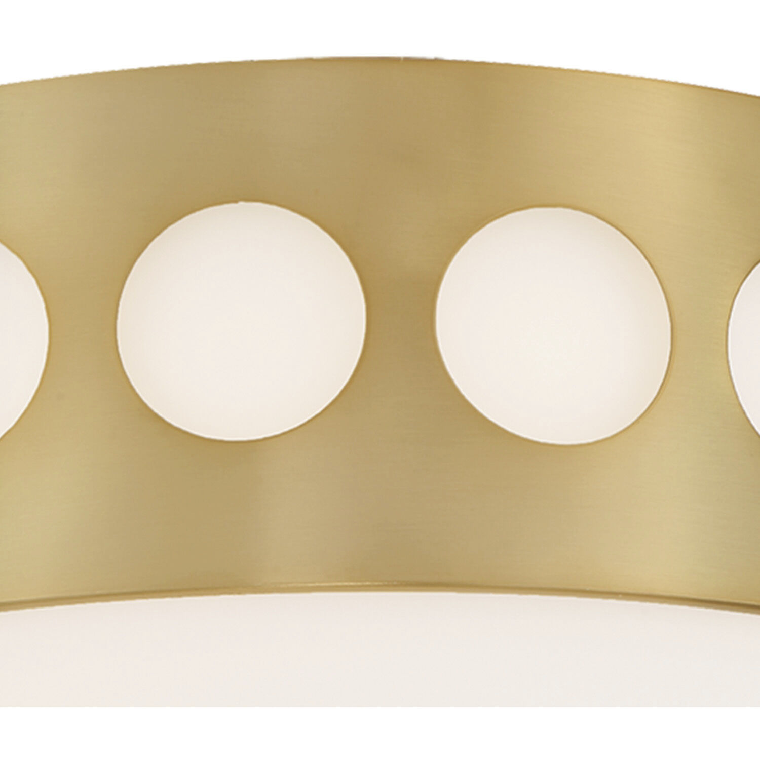 Kirby 2 Light 13.25 inch Vibrant Gold Flush Ceiling Light