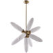Crest 2 Light 5 inch Winter Brass Pendant Ceiling Light