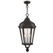 Morgan 3 Light 11 inch Textured Black Outdoor Pendant Lantern