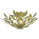 Broche 4 Light 20.75 inch Champagne Green Tea Semi Flush Ceiling Light
