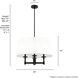 Briargrove Matte Black Chandelier Ceiling Light