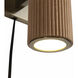 Tambo Wall Sconce Wall Light in Natural Ash and Weathered Brass