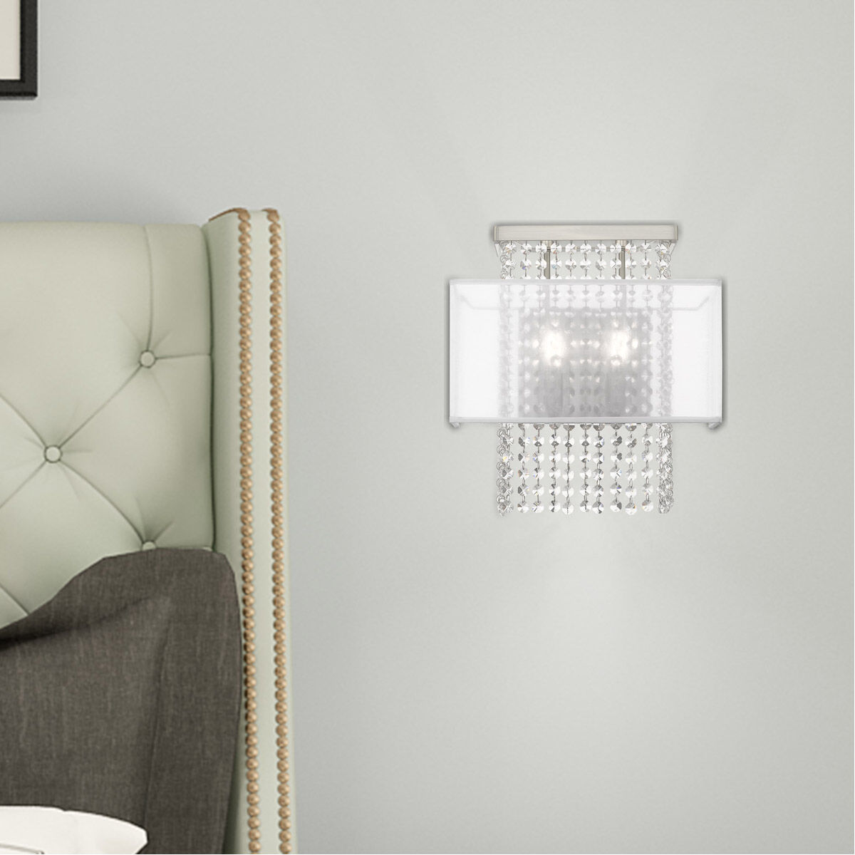 Bella Vista 2 Light 13 inch Brushed Nickel ADA ADA Wall Sconce Wall Light