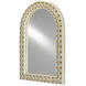 Ellaria 48.25 X 32.75 inch Natural Bone/Brass/Mirror Wall Mirror