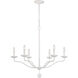 Sean Lavin Annie 6 Light 32.5 inch Plaster White Chandelier Ceiling Light