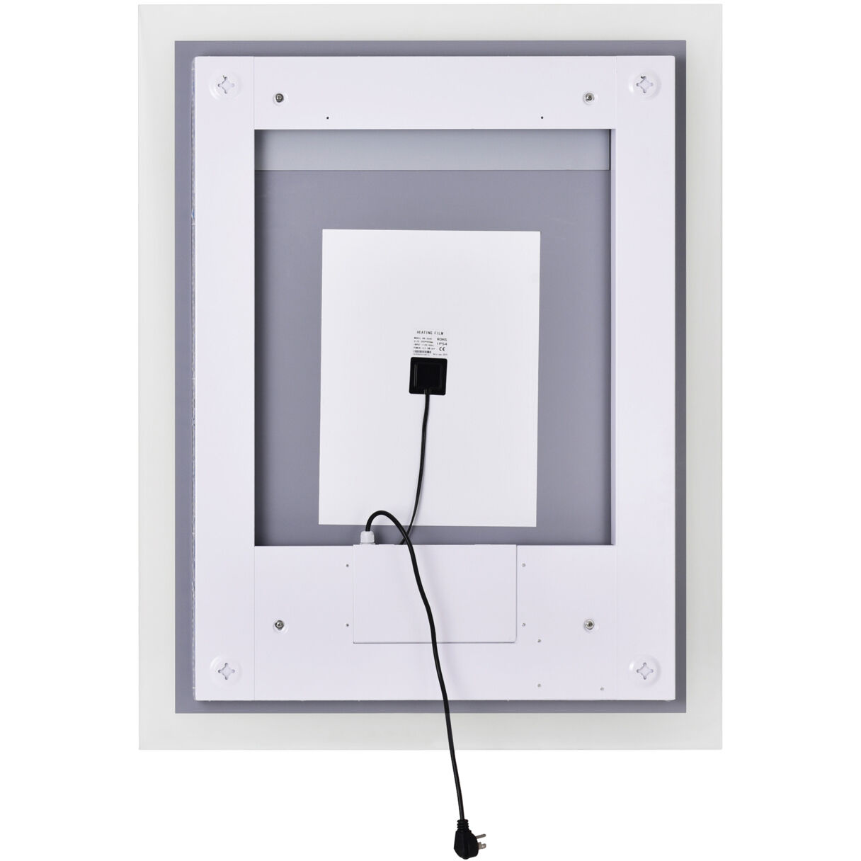 Abigail 40 X 31.5 inch Matte White Mirror, Rectangle