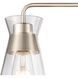 Brookville 3 Light 22 inch Satin Nickel Vanity Light Wall Light