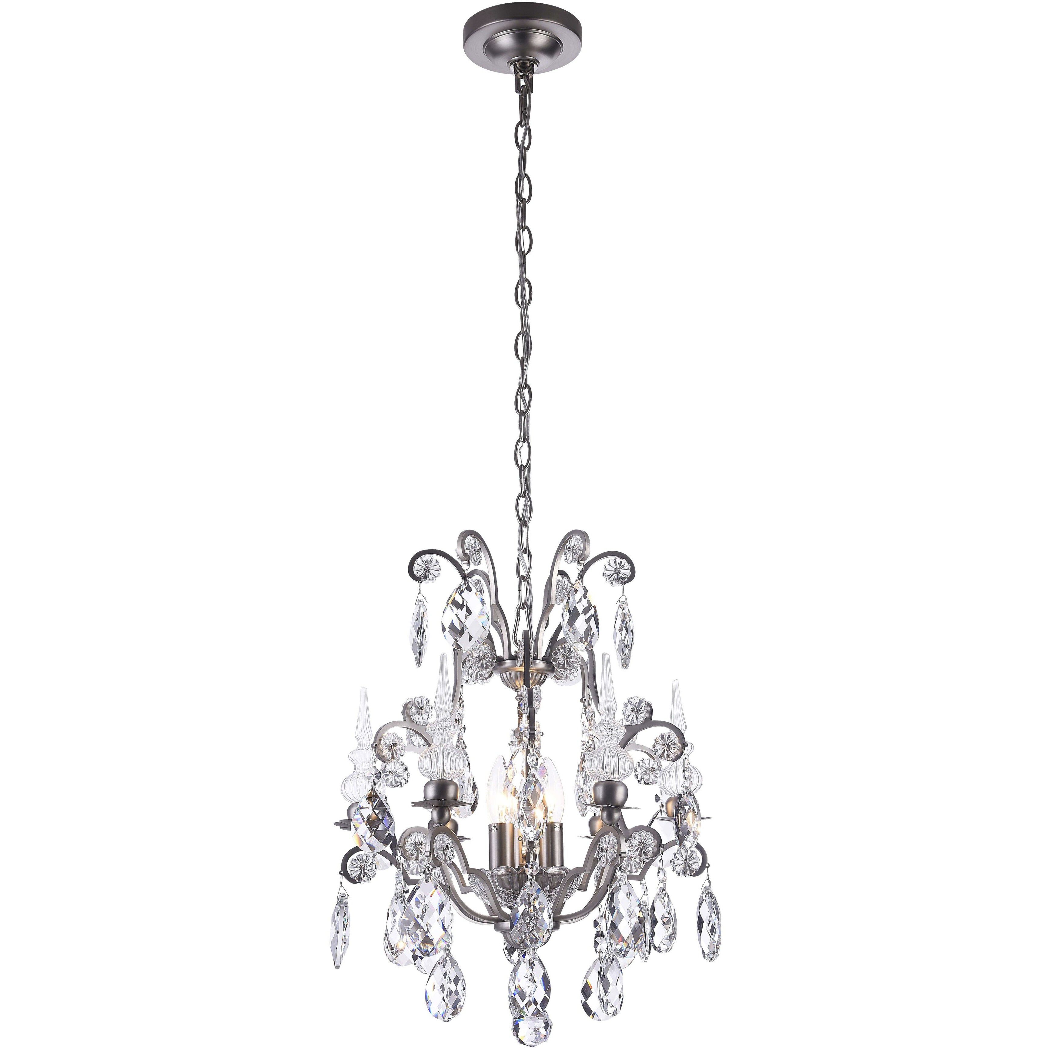 Canada 3 Light 16 inch Pewter Chandelier Ceiling Light