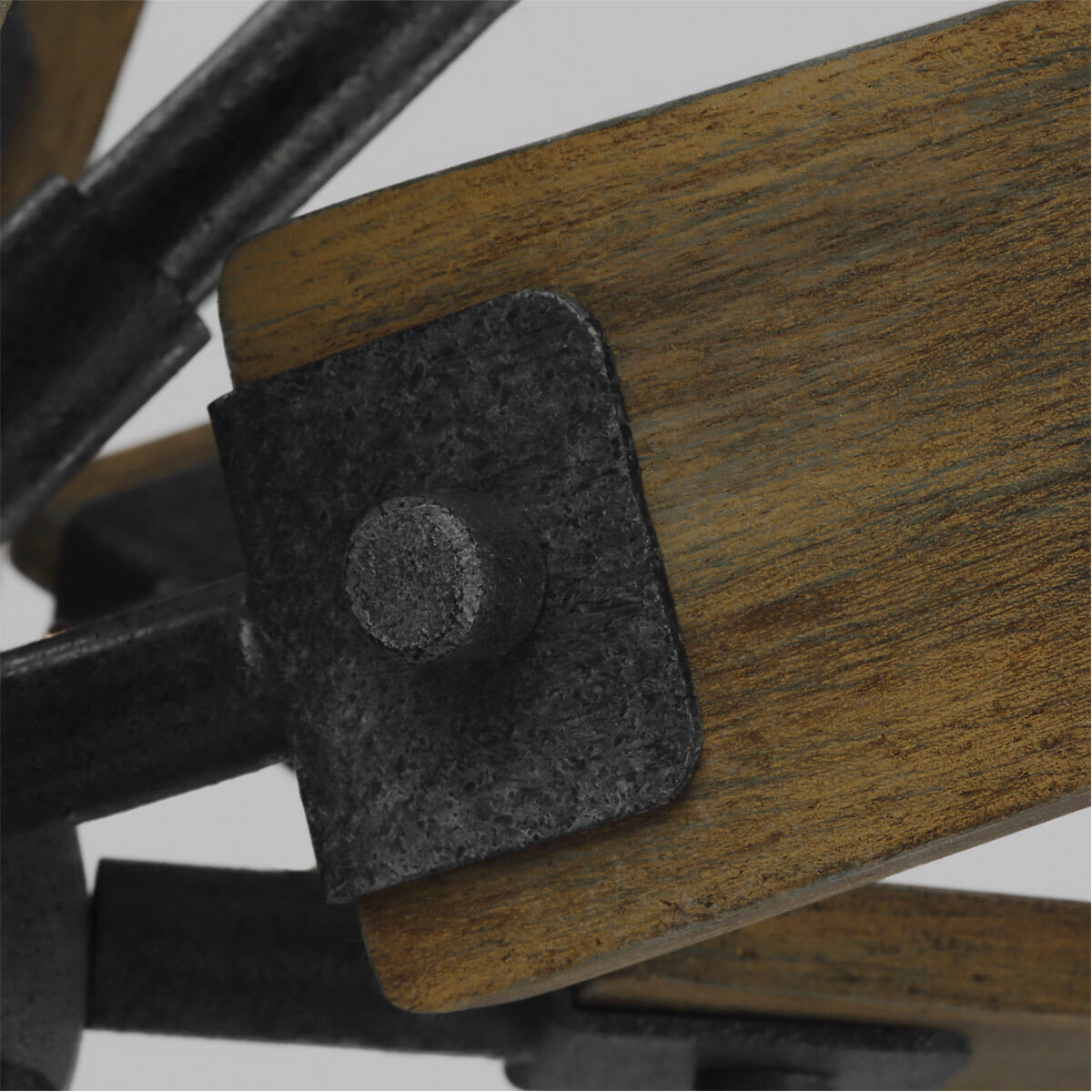 Sean Lavin Thorne 6 Light 26 inch Dark Weathered Zinc / Weathered Oak Chandelier Ceiling Light