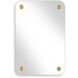 Hamrick 36 X 24 inch Mirror and Brass Mirror