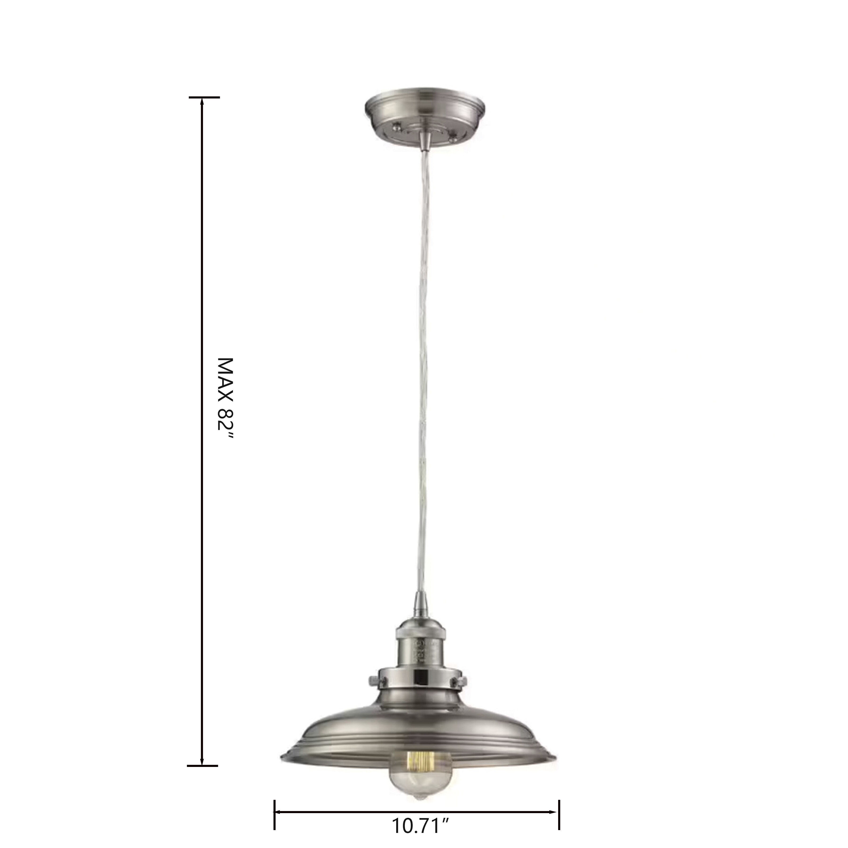 Biern 1 Light 10.71 inch Pewter Pendant Ceiling Light