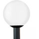Outdoor Globe 1 Light 15 inch White Plastic Outdoor Post Lantern, Large