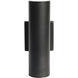 Brentwood LED 12 inch Black Outdoor Wall Sconce, Large