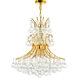 Princess 10 Light 24 inch Gold Down Chandelier Ceiling Light