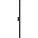 Zarai Family 1 Light 60 inch Matte Black Outdoor Wall Sconce in 3" D x 4.5" W x 60" H, EVOLV