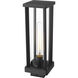 Glenwood 1 Light 15 inch Black Outdoor Post Mount Fixture