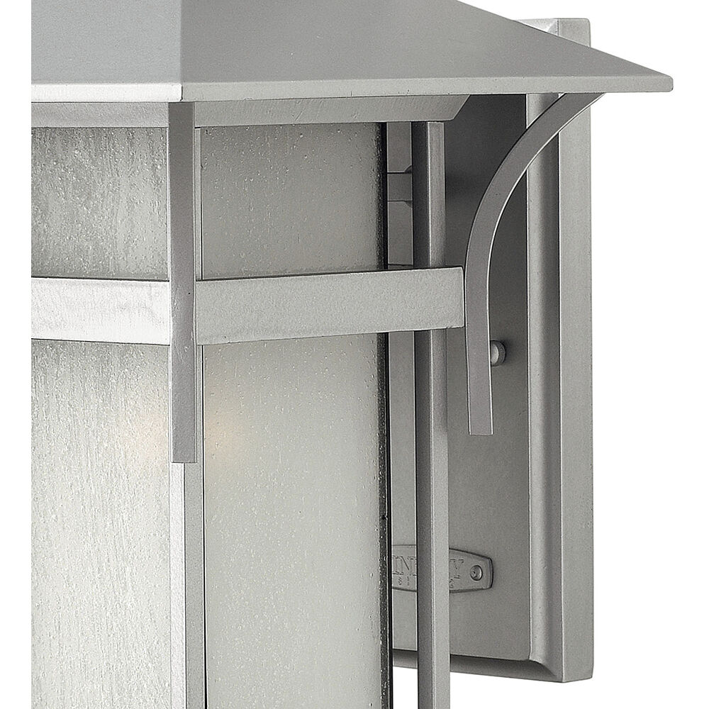 Estate Series Harbor Outdoor Wall Mount Lantern in Titanium, Non-LED, Medium