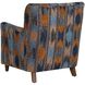 Lainey Sapphire and Rust and Spa Blue with Walnut Armchair