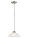 Somerset 1 Light 11 inch Brushed Nickel Pendant Ceiling Light 