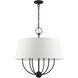 Ridgecrest 6 Light 24 inch Black Pendant Chandelier Ceiling Light