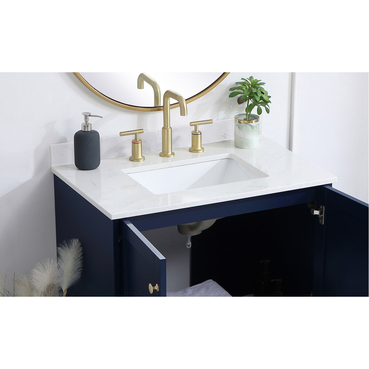 Backsplash 32 X 1 X 4 inch Calacatta White Bathroom Vanity Backsplash