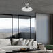 Geneva 1 Light 15 inch Brushed Aluminum Semi-Flush Mount Ceiling Light