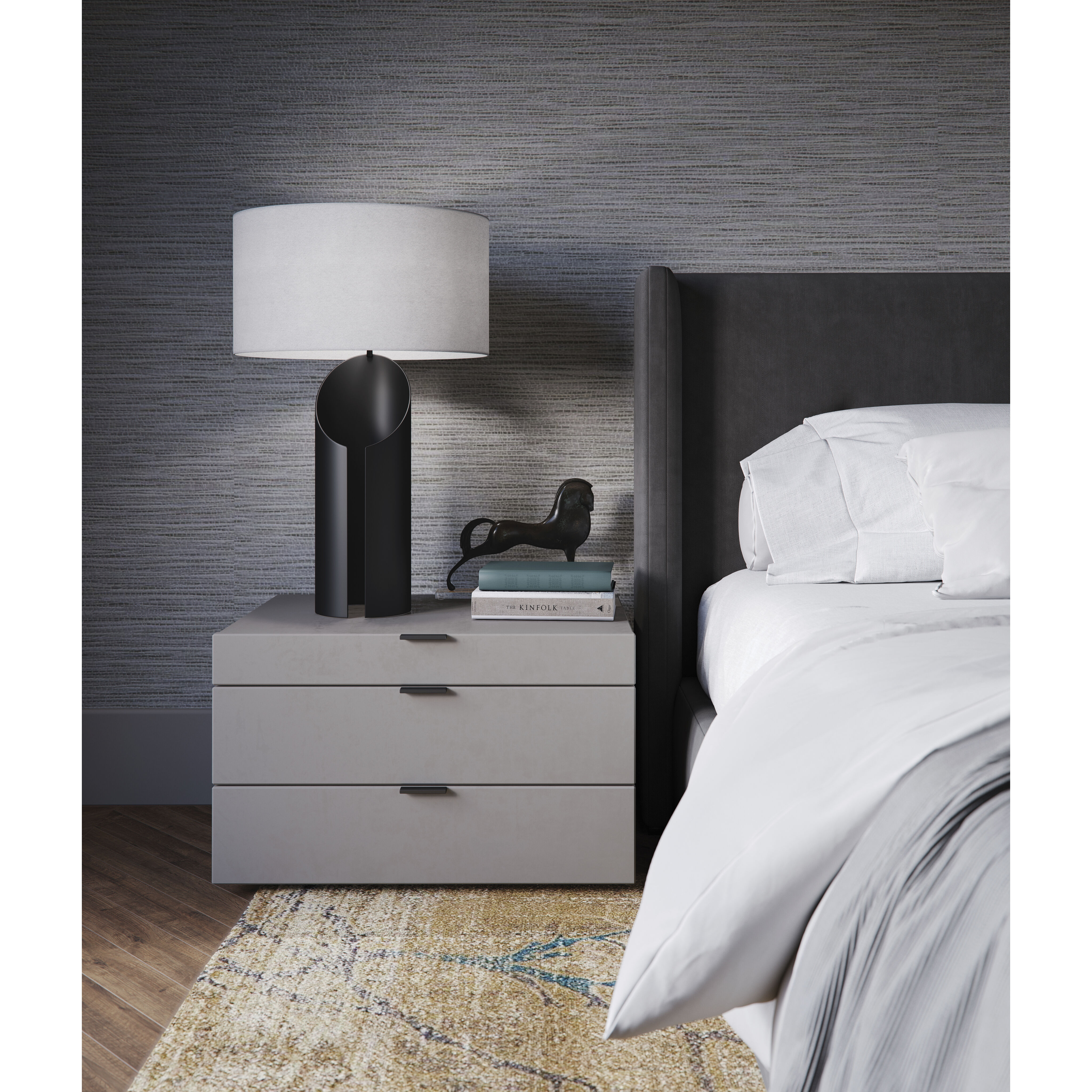 Jade 29.75 inch 150.00 watt Black Matte Table Lamp Portable Light