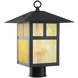 Montclair Mission 1 Light 18 inch Bronze Outdoor Post Top Lantern