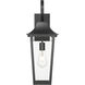 Gannon Outdoor Wall Light in Black, G9