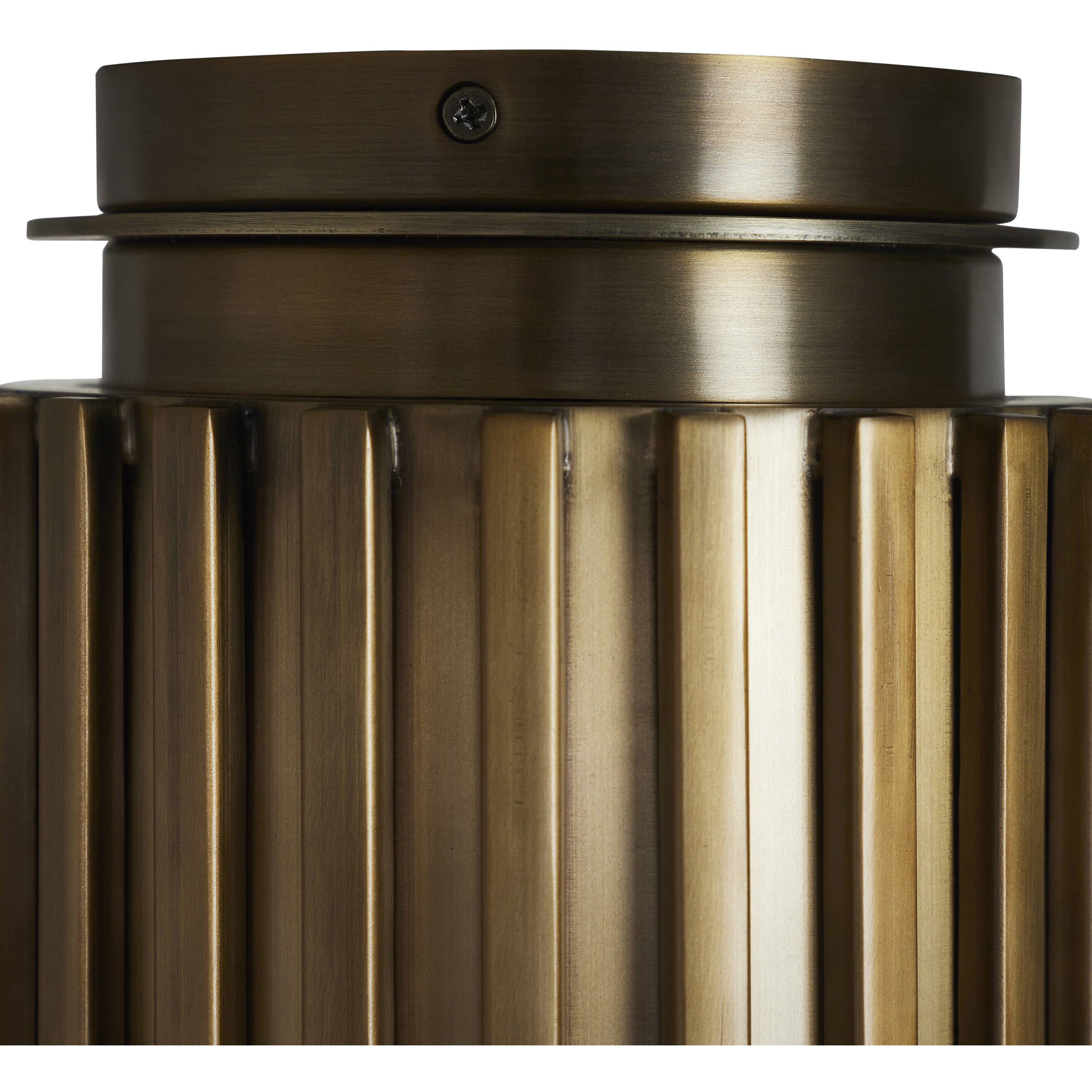 Fenice 1 Light 7 inch Dark Antique Brushed Brass Flush Mount Ceiling Light