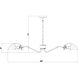 Breton 8 Light 46 inch Modern Gold Chandelier Ceiling Light