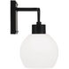 Tanner 2 Light 15 inch Matte Black Vanity Light Wall Light