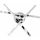Knoll LED 18.5 inch Polished Chrome Semi Flush Mount Ceiling Light