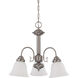 Ballerina 3 Light 20 inch Brushed Nickel Chandelier Ceiling Light