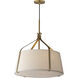 Bandera 3 Light 20.75 inch Natural Aged Brass Multi-Light Pendant Ceiling Light