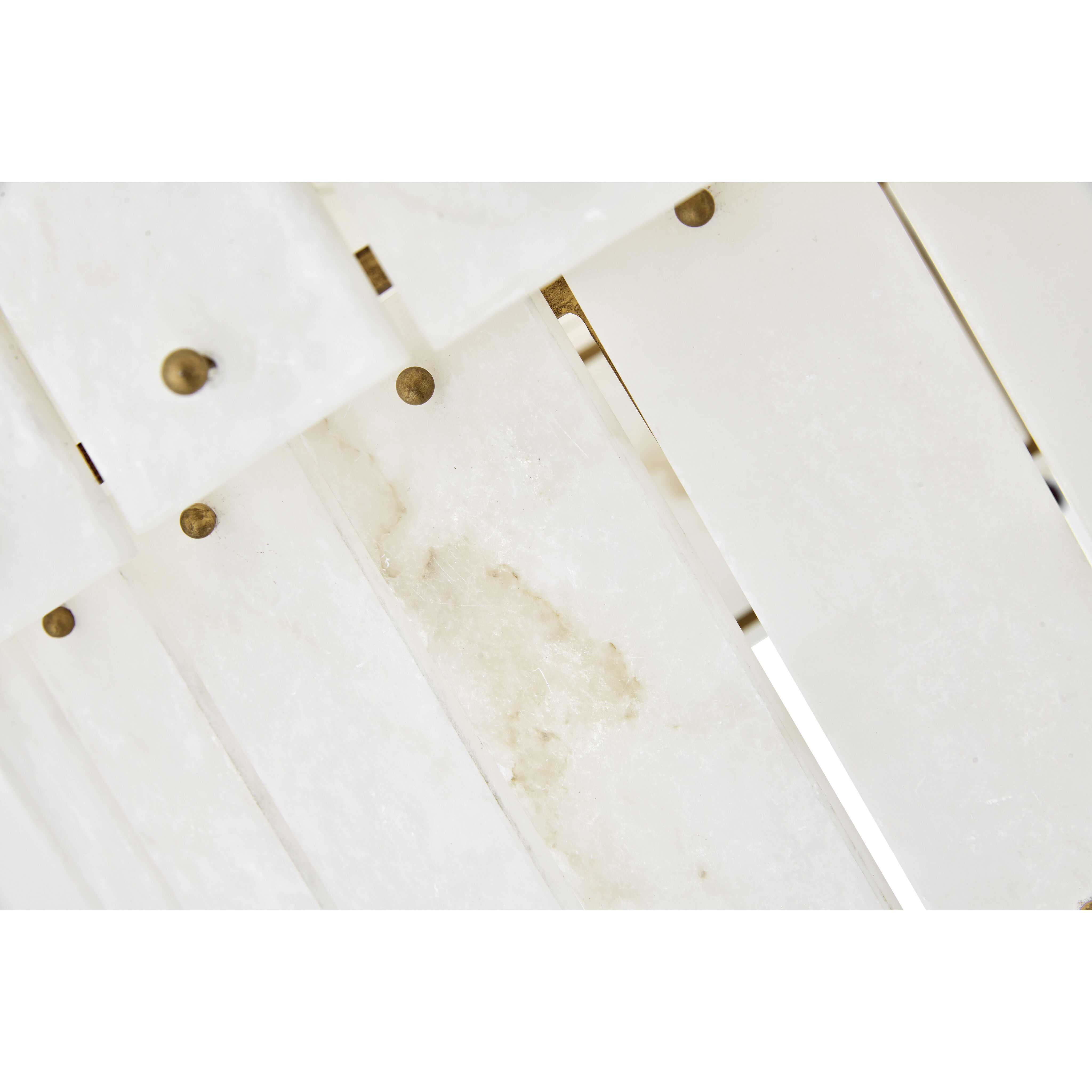 Simone LED 34.25 inch Burnished Gold Chandelier Ceiling Light in Alabaster, Drum