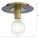 Trimble 1 Light 8 inch Brushed Bronze Flush Mount Ceiling Light, Design Series