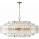 Hayes 32 Light 40.5 inch Aged Brass Chandelier Ceiling Light