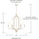 Ophelia 6 Light 31 inch Winter Gold Chandelier Ceiling Light