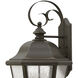 Estate Series Edgewater Outdoor Wall Mount Lantern in Oil Rubbed Bronze, Non-LED, Large