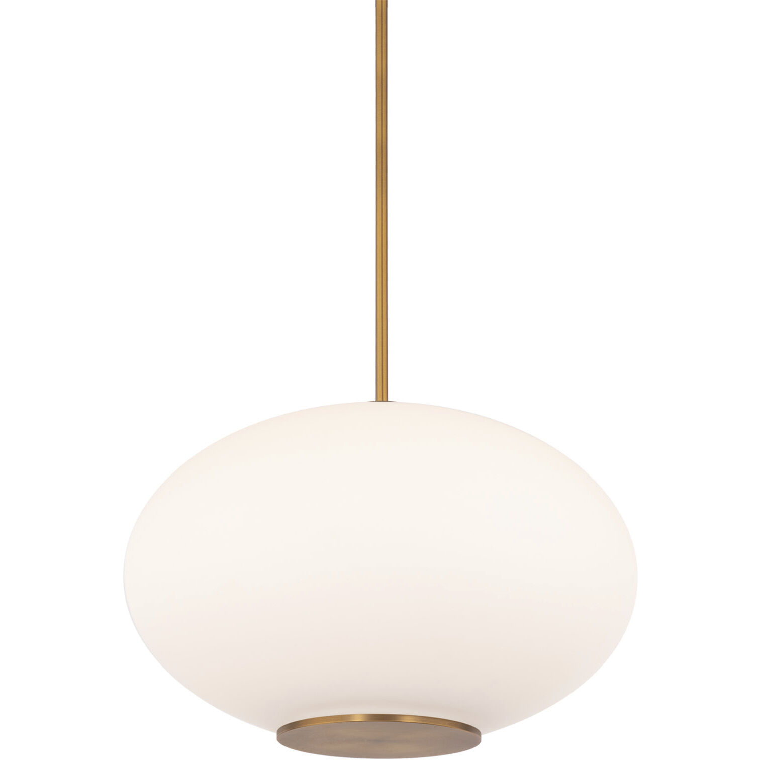 Illusion 1 Light 16 inch Aged Brass Pendant Ceiling Light in 3500K