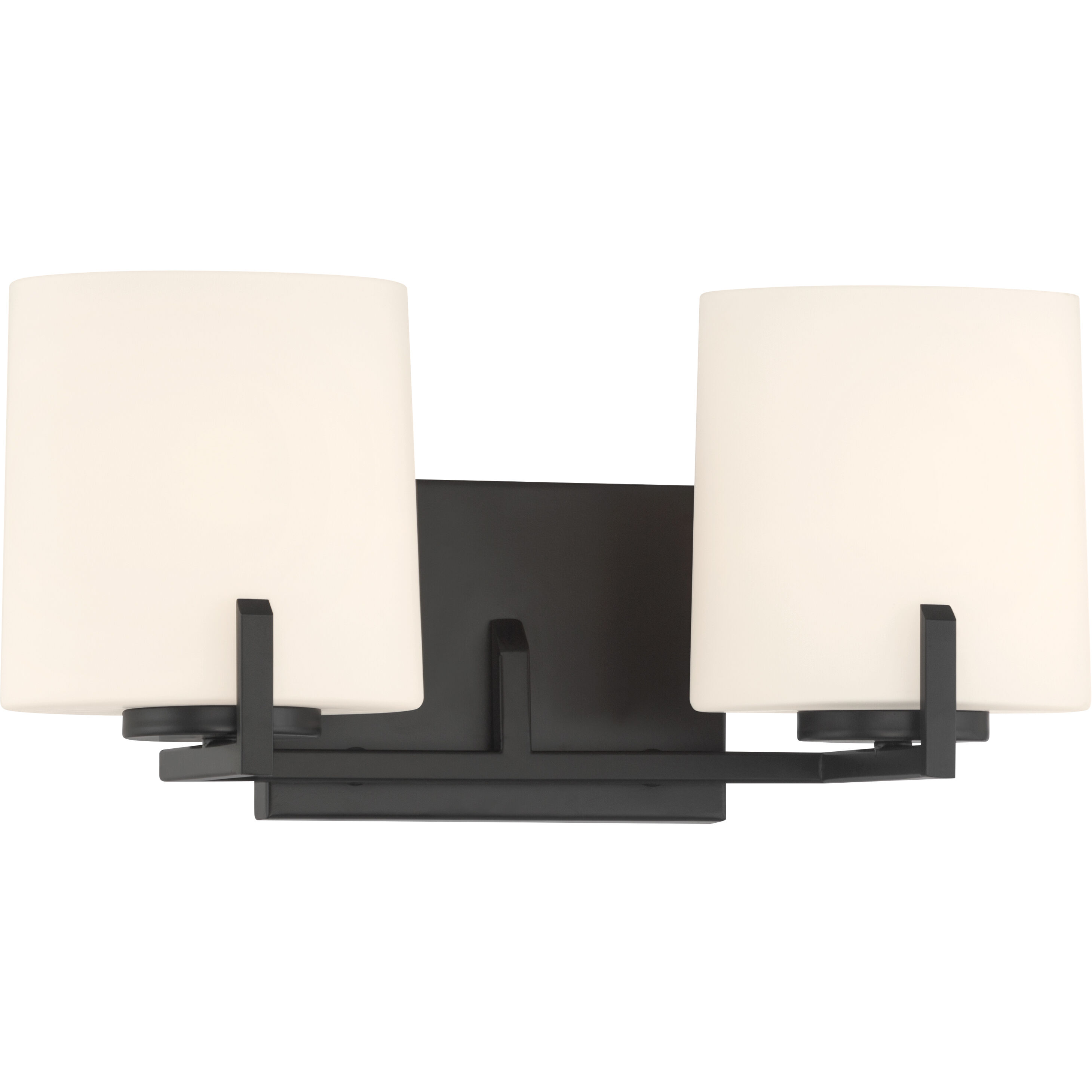 Mirelle 2 Light 16 inch Dark Matte Black Vanity Wall Light