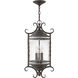 Casa 3 Light 12 inch Olde Black Outdoor Hanging Lantern