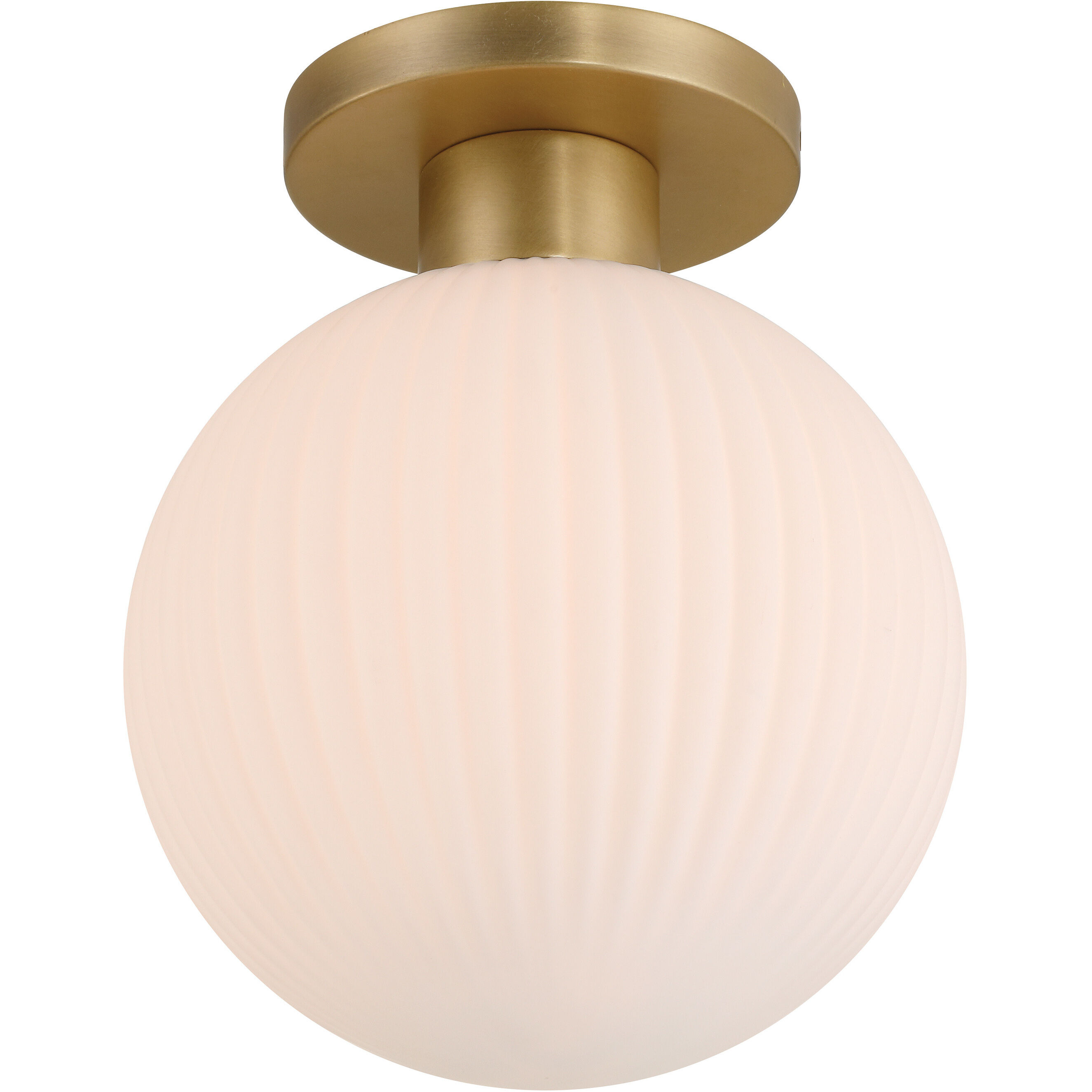 Fenton 1 Light 10 inch Legacy Brass Flush Mount Ceiling Light