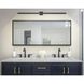 Cisco 48 inch Matte Black and White Bath Vanity Light Wall Light in 3.25" D x 48" W x 4.75" H