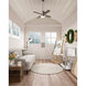 Beck 42 inch Brushed Nickel with Light Gray Oak/Warm Grey Oak Blades Ceiling Fan
