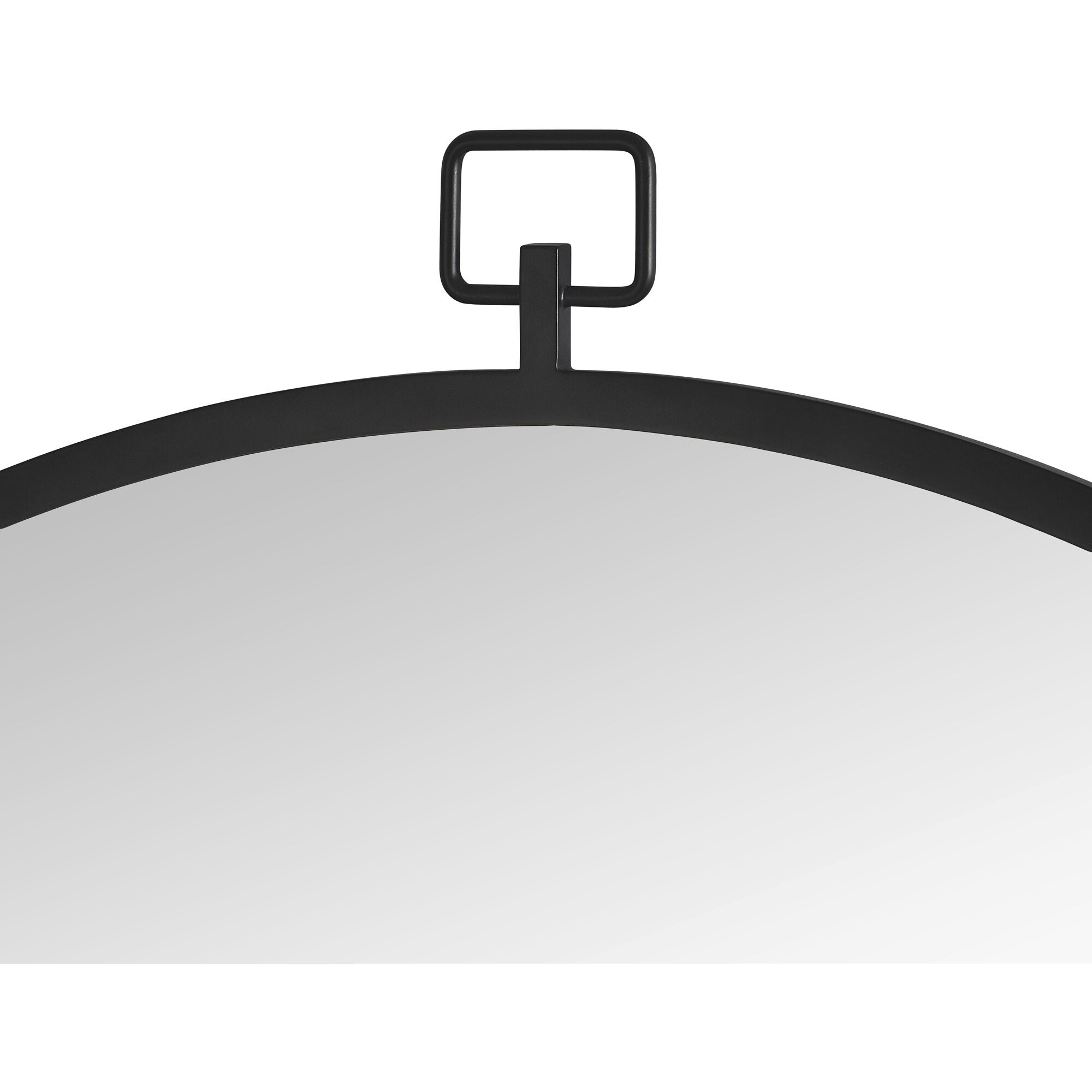 Rayden 38.5 X 36 inch Matte Black Wall Mirror