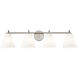 Fusion Collection - Pavia Family 4 Light 33.75 inch Brushed Nickel Bath/Vanity Wall Light, EVOLV