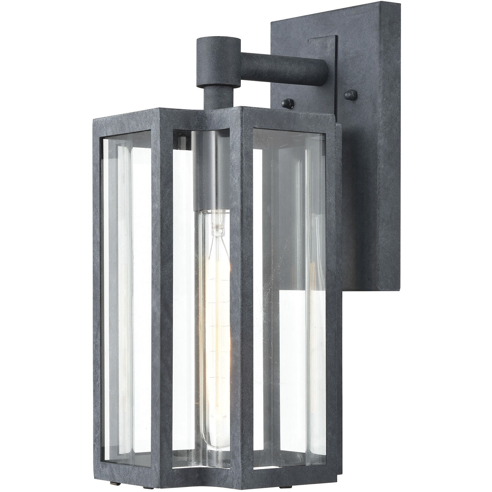 Bianca 1 Light 13 inch Aged Zinc Outdoor Wall Sconce
